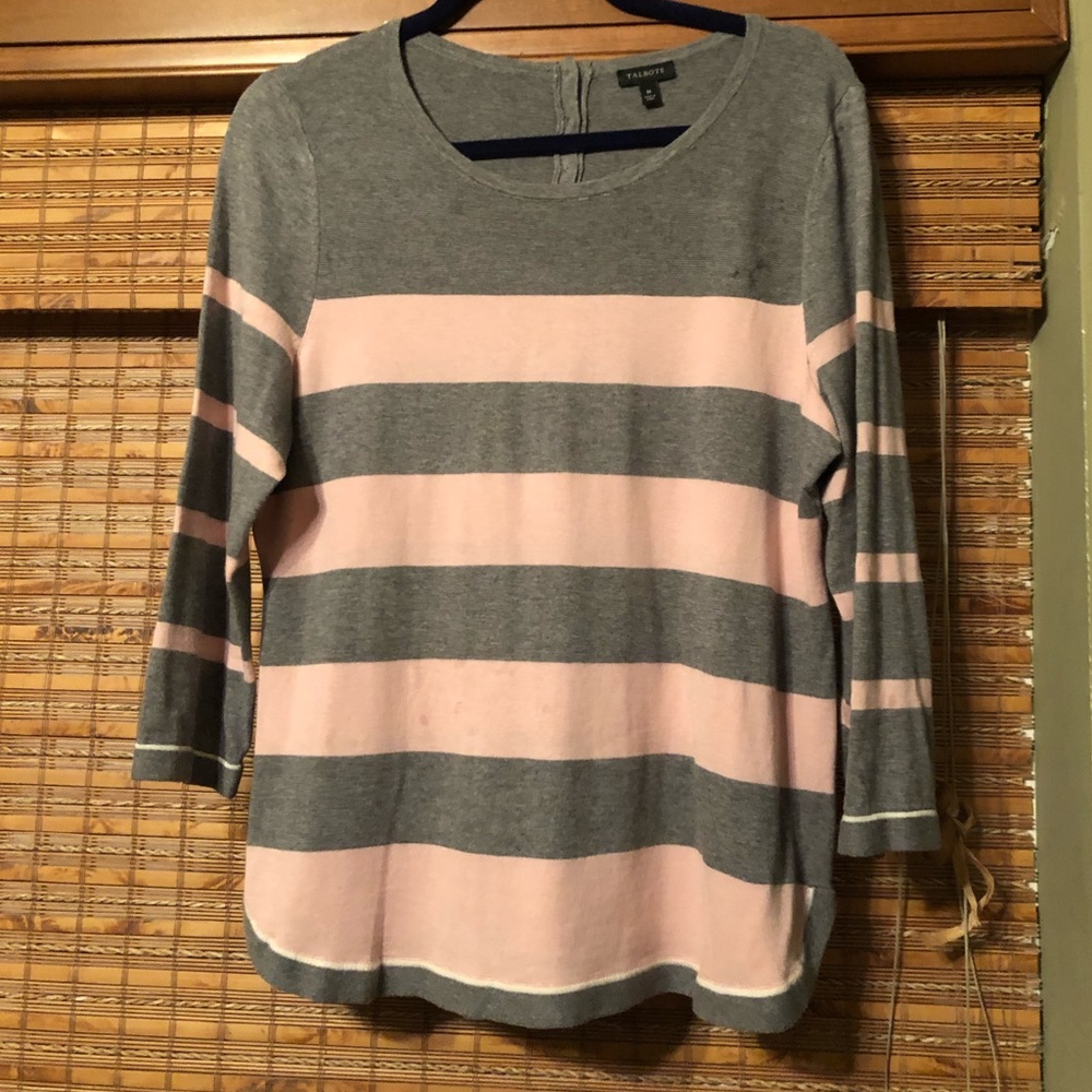 Pink and grey Talbots sweater